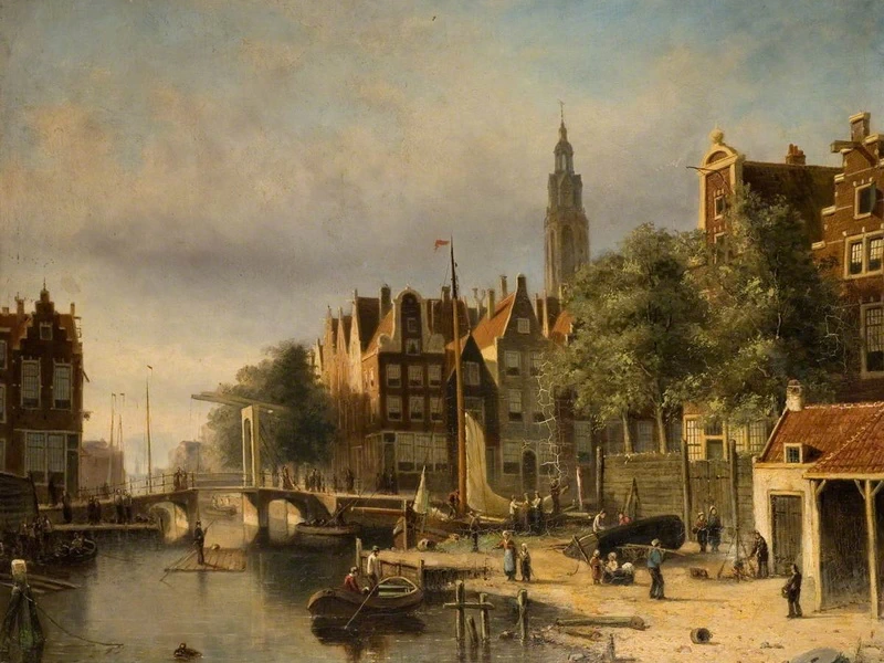 1829-Johannes Frederik Hulk - Rotterdam - Wolverhampton Art Gallery